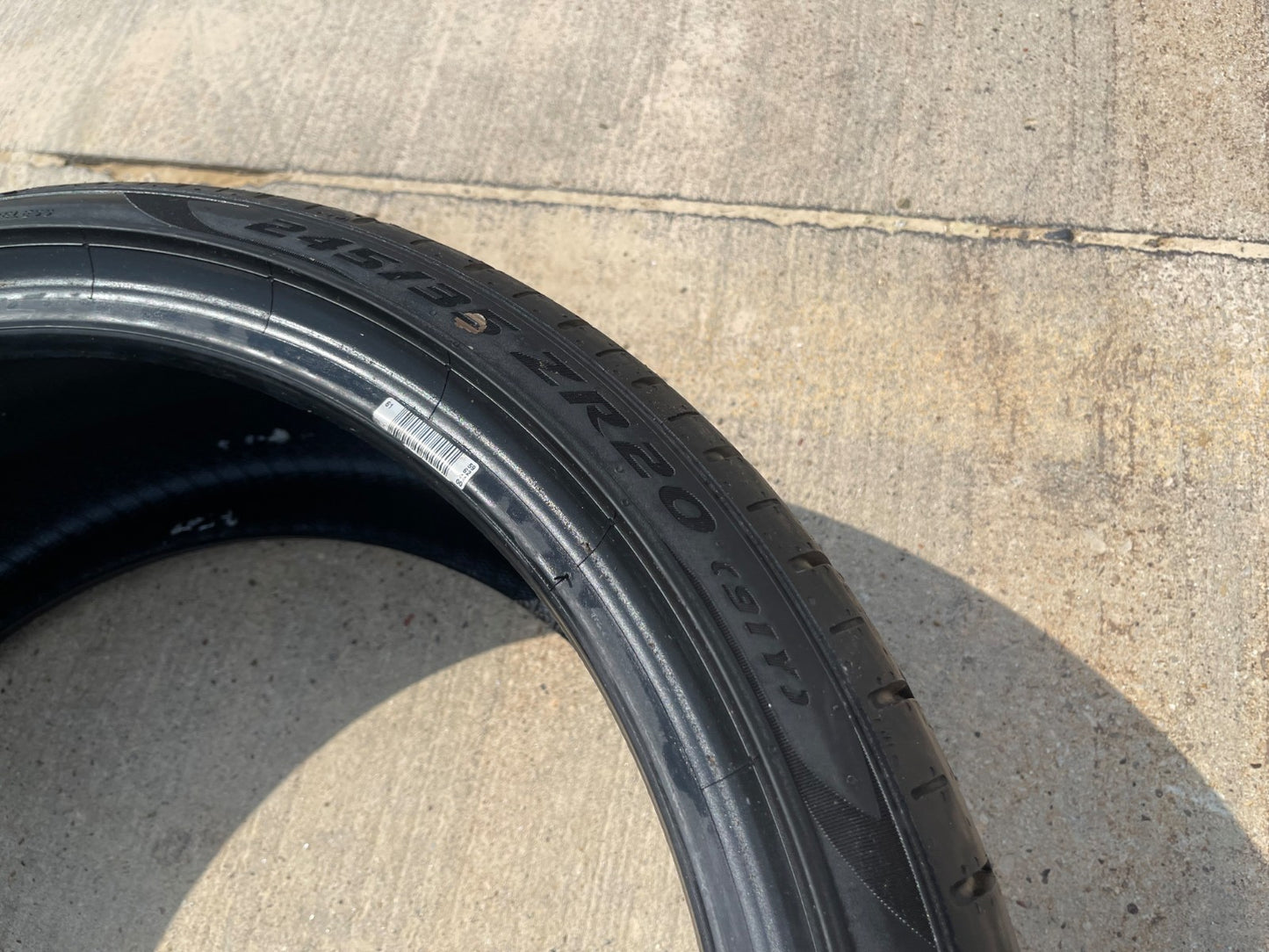(1) 245/35/20 Pirelli P Zero tire 91Y M+S 245/35r20 NA1 NEW TAKE OFF!
