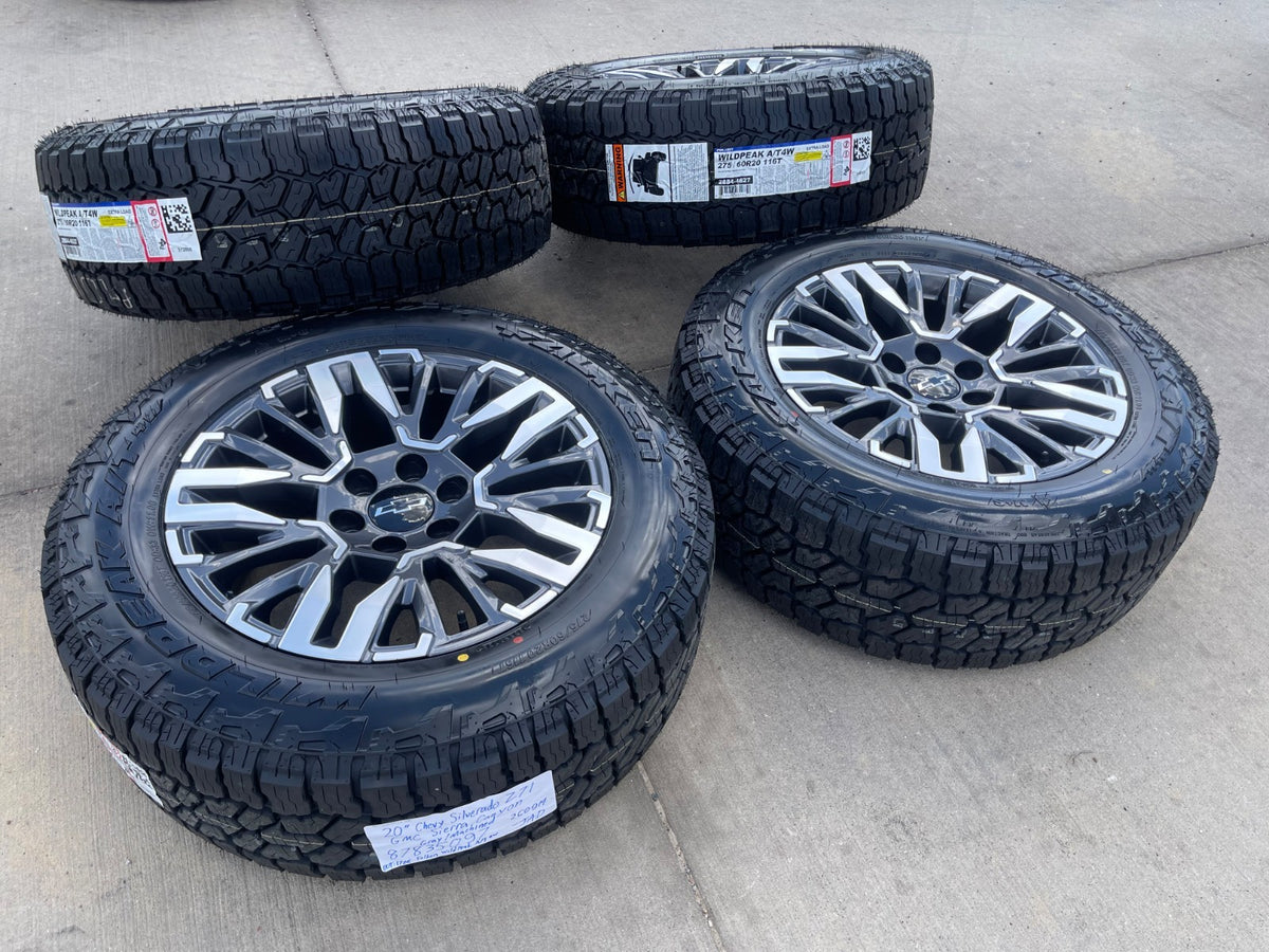 20" Chevy Silverado Suburban Tahoe Z71 OEM wheels rims SET NEW FALKEN A/T4