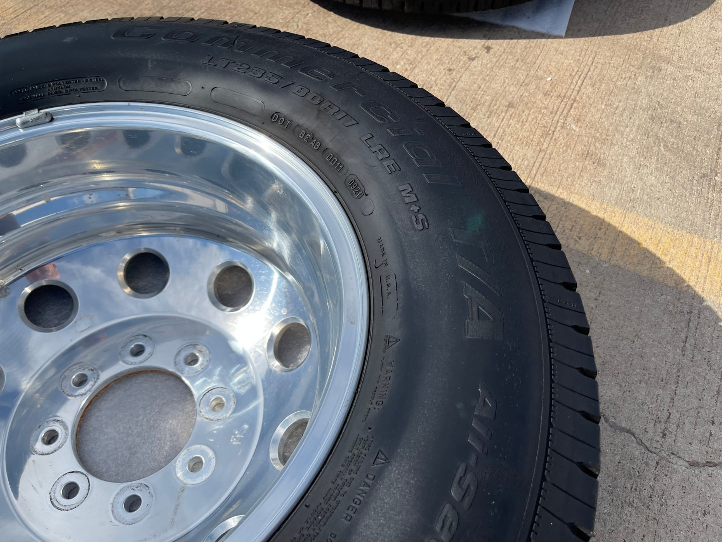 17" Dodge Ram 3500 DUALLY OEM wheel rim 2415 REAR ALCOA 2016 2017 2018 8x165