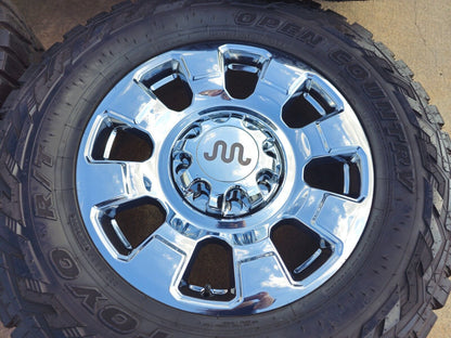 20" Ford F-250 F-350 OEM chrome Lariat 10295 wheels rims 2022 2023 2024 TOYO 35"