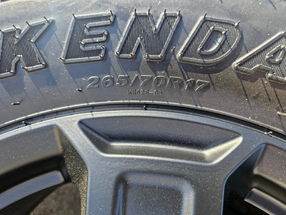 17" Jeep Wrangler Rubicon OEM wheels rims 9216 Gladiator KENDA KLEVER A/T2 NEW