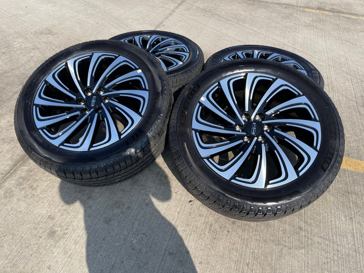 22" Lincoln Navigator OEM 10666 rims wheels BLACK LABEL 2025 2026 MICHELIN NEW