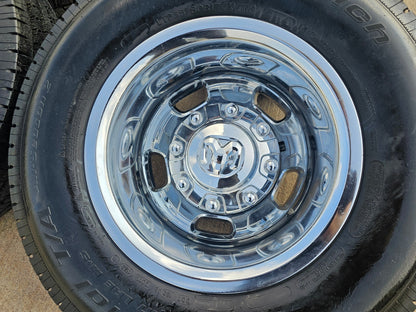 17" Dodge Ram 3500 Dually Laramie 8x200 wheels rims 2703 2704 OEM tires