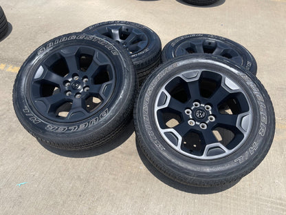 20" Dodge Ram 1500 OEM Laramie Black 2462 2680 wheels rims 2024 2025 2026 SET