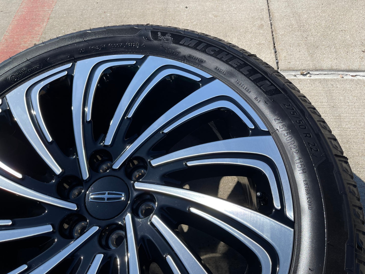 22" Lincoln Navigator OEM 10666 rims wheels BLACK LABEL 2025 2026 MICHELIN NEW