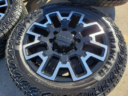 22" Chevy Silverado GMC Sierra 2500 OEM wheels rims 2023 2024 2025 NEW A/T tires