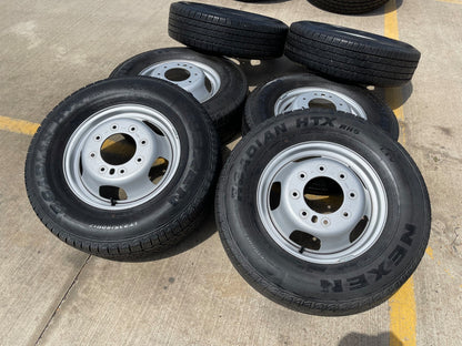 17" Dodge Ram 3500 Dually 8x200 wheels rims 2703 2704 OEM NEXEN tires
