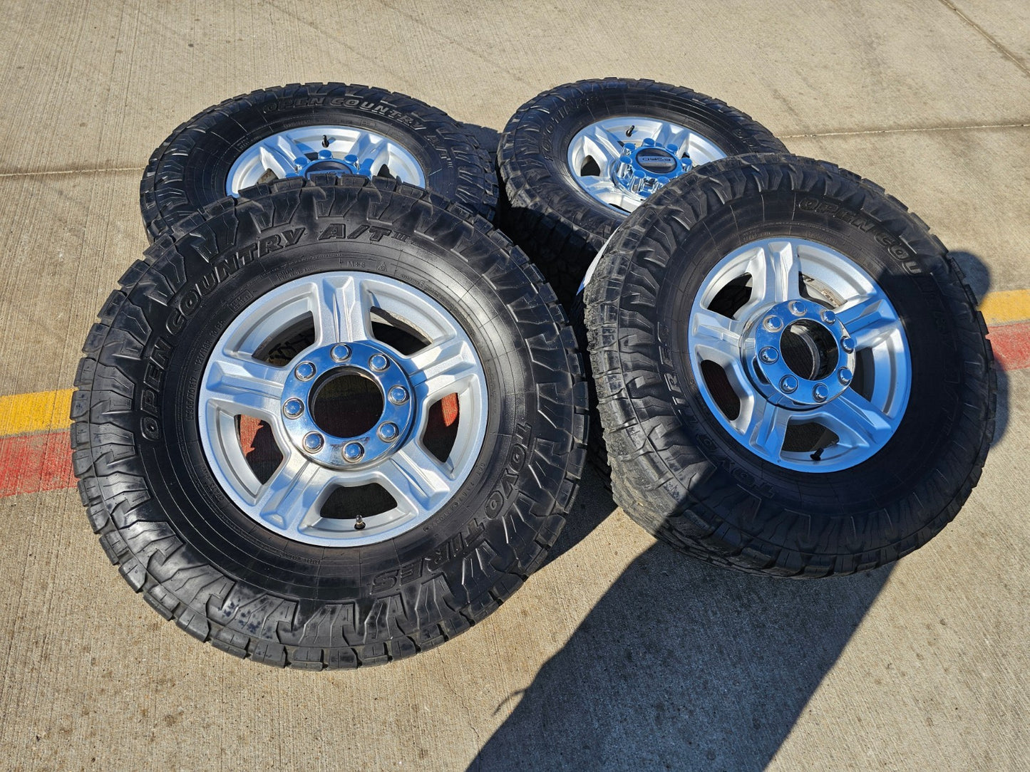 17" Ford F-250 F-350 OEM 10096 TREMOR wheels rims tires TOYO A/T3 34"