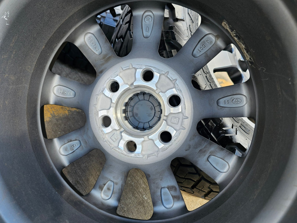 18" Toyota Land Cruiser OEM TRD wheels rims 95952 Tundra Sequoia TOYO R/T SET