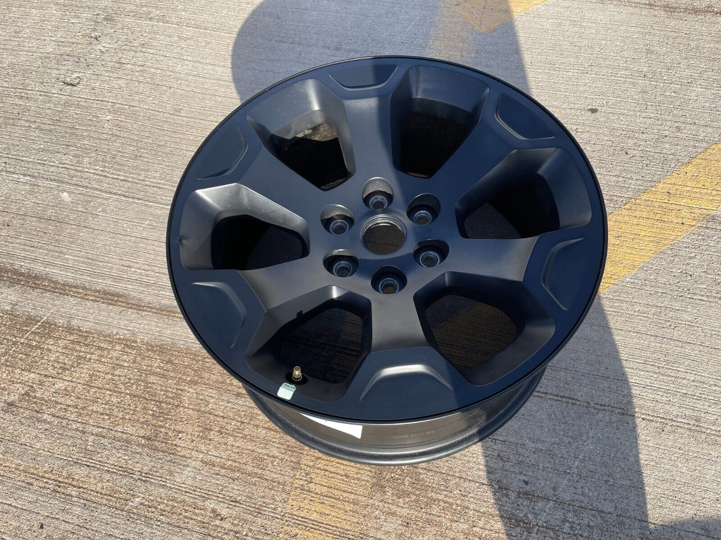(1) 20" Dodge Ram 1500 OEM Laramie Black 2680 wheel Spare 2022 2023 2024 2025
