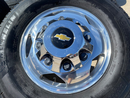 17" Chevy Silverado GMC Sierra 3500 Dually rims wheels SET OEM 5519 5520 8094