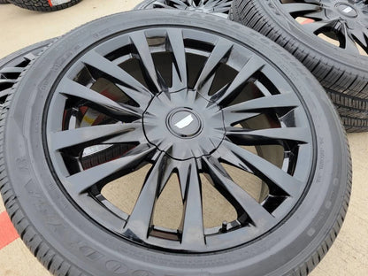 22" Cadillac Escalade OEM Black wheels rims 4873 95026 Tahoe Silverado NEW