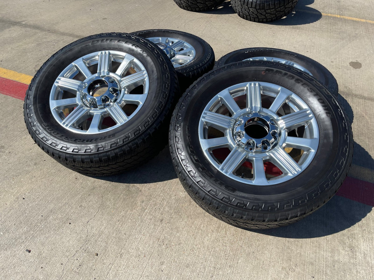 20" Ford F-250 F-350 Platinum OEM 10153 rims wheels POLISHED LARIAT SET