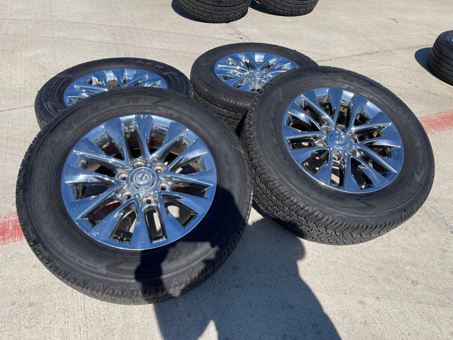 18" Lexus GX460 GX470 Tacoma 4Runner OEM CHROME wheels rims 74297 tires