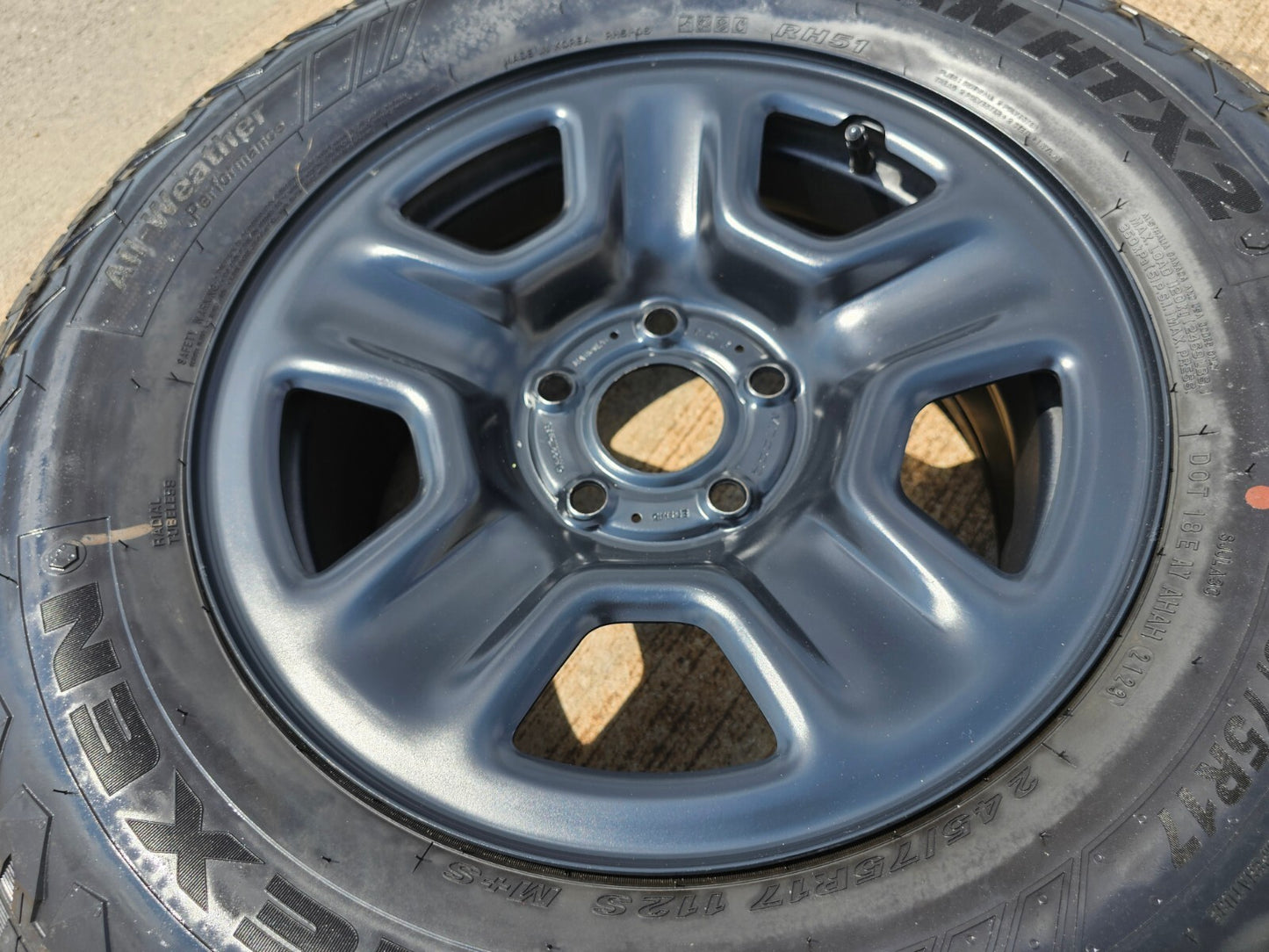 17" Jeep Gladiator OEM wheel rim 9220 9240 spare Wrangler 2023 2024 2025 NEW