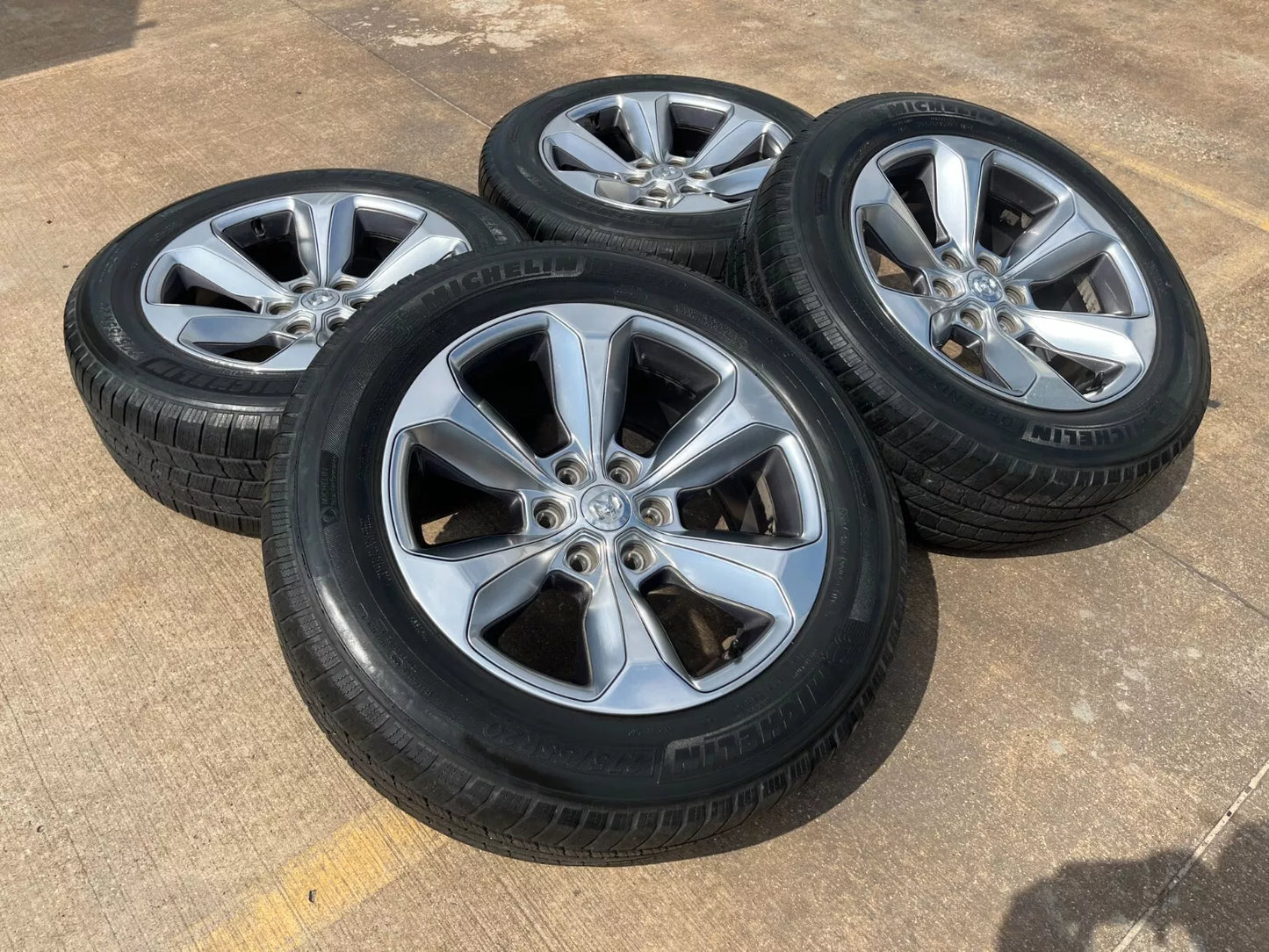 20" Dodge Ram 1500 OEM Laramie wheels rims 2681 tires MICHELIN