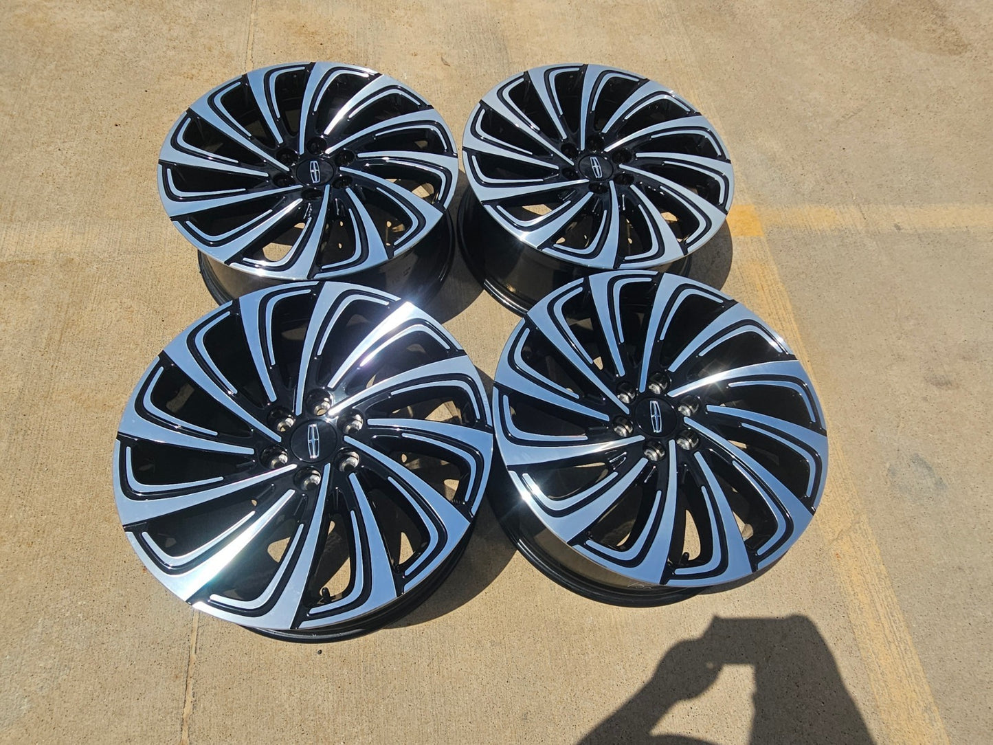22" Lincoln Navigator OEM 10666 rims wheels BLACK LABEL SET 2025 2026 2027 NEW