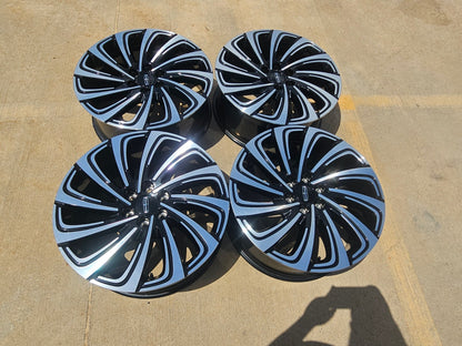 22" Lincoln Navigator OEM 10666 rims wheels BLACK LABEL SET 2025 2026 2027 NEW