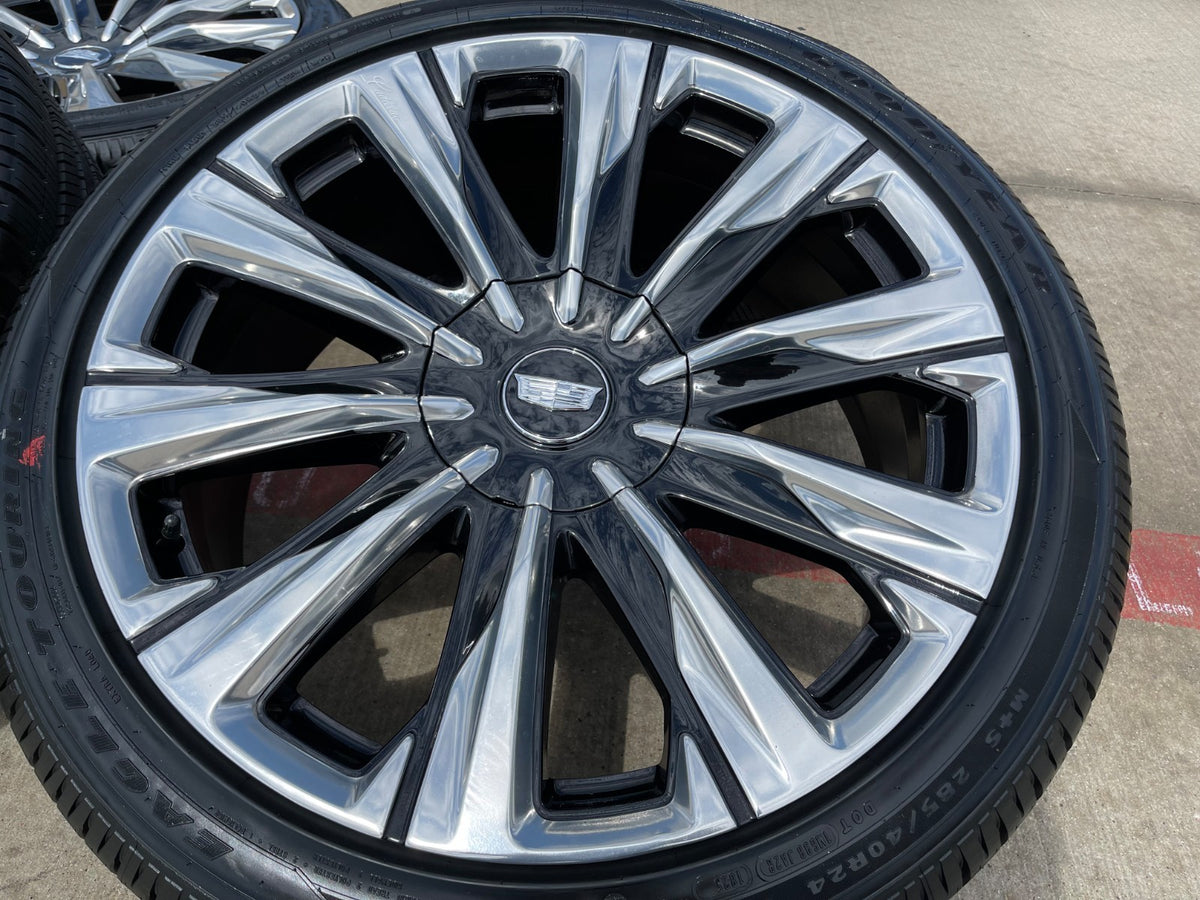24" Cadillac Escalade PLATINUM OEM wheels rims V 2023 2024 2025 2026 2027 NEW