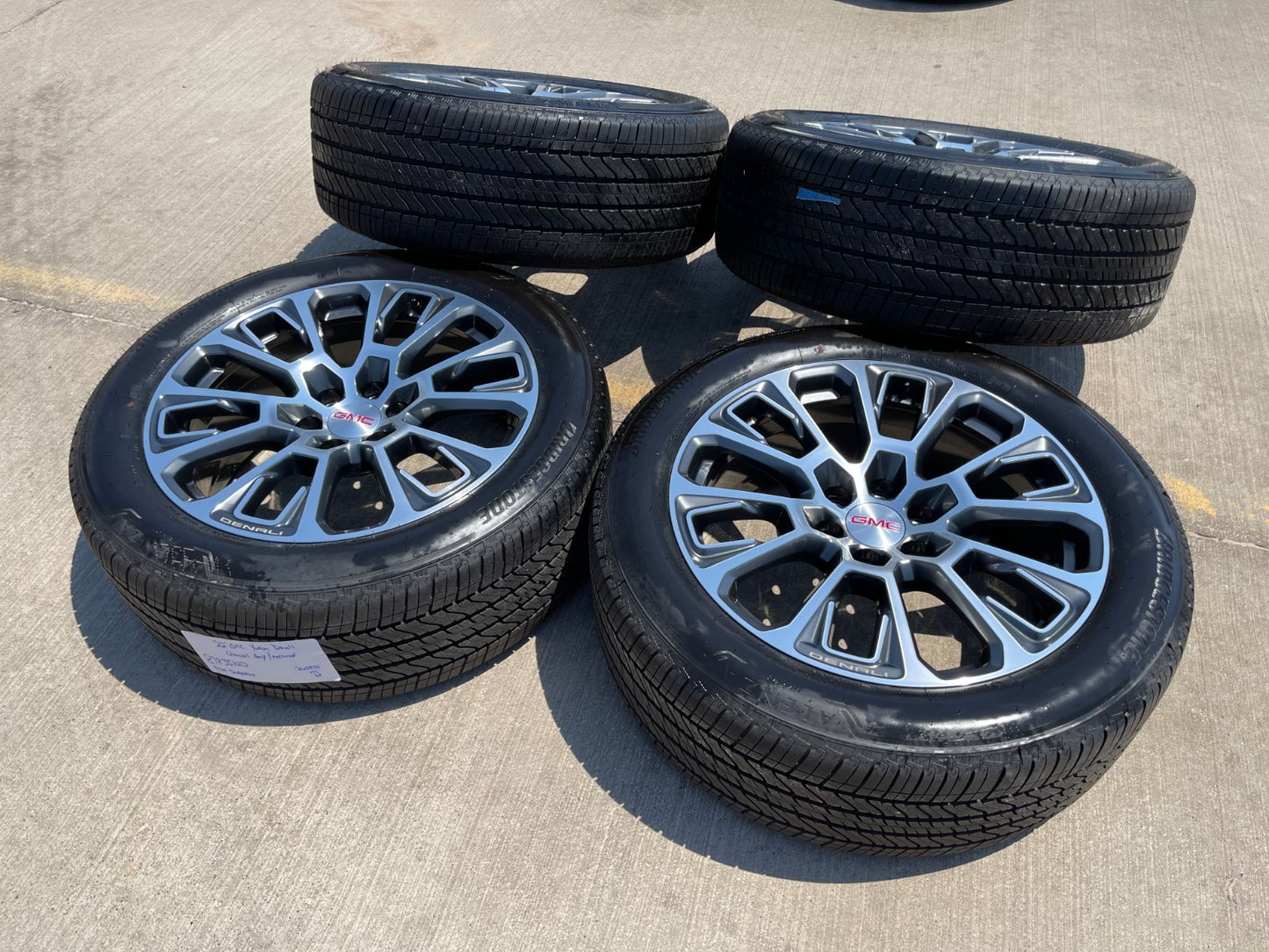 22" GMC Yukon Sierra DENALI OEM wheels rims Tahoe PIRELLI 2025 2026 2027 NEW