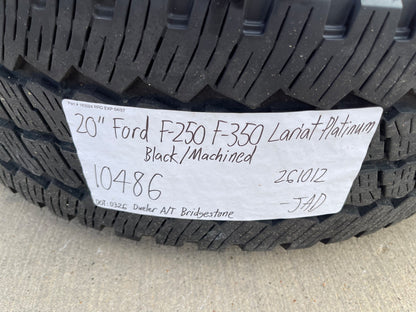 20" Ford F-250 F-350 OEM Lariat Platinum wheels rims 10486 SET BRIDGESTONE