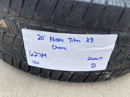 20" Nissan Titan XD OEM 62789 wheels rims tires CHROME MICHELIN