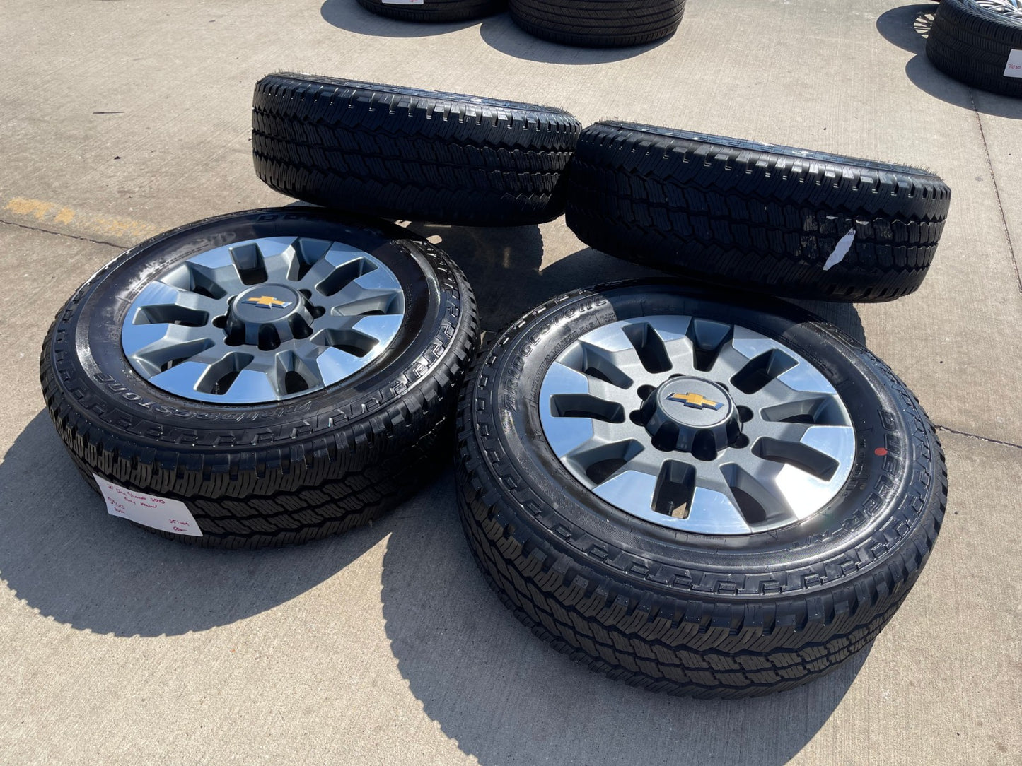 20" GMC Sierra Chevy Silverado 2500 3500 OEM 5960 5947 wheels rims BRIDGESTONE