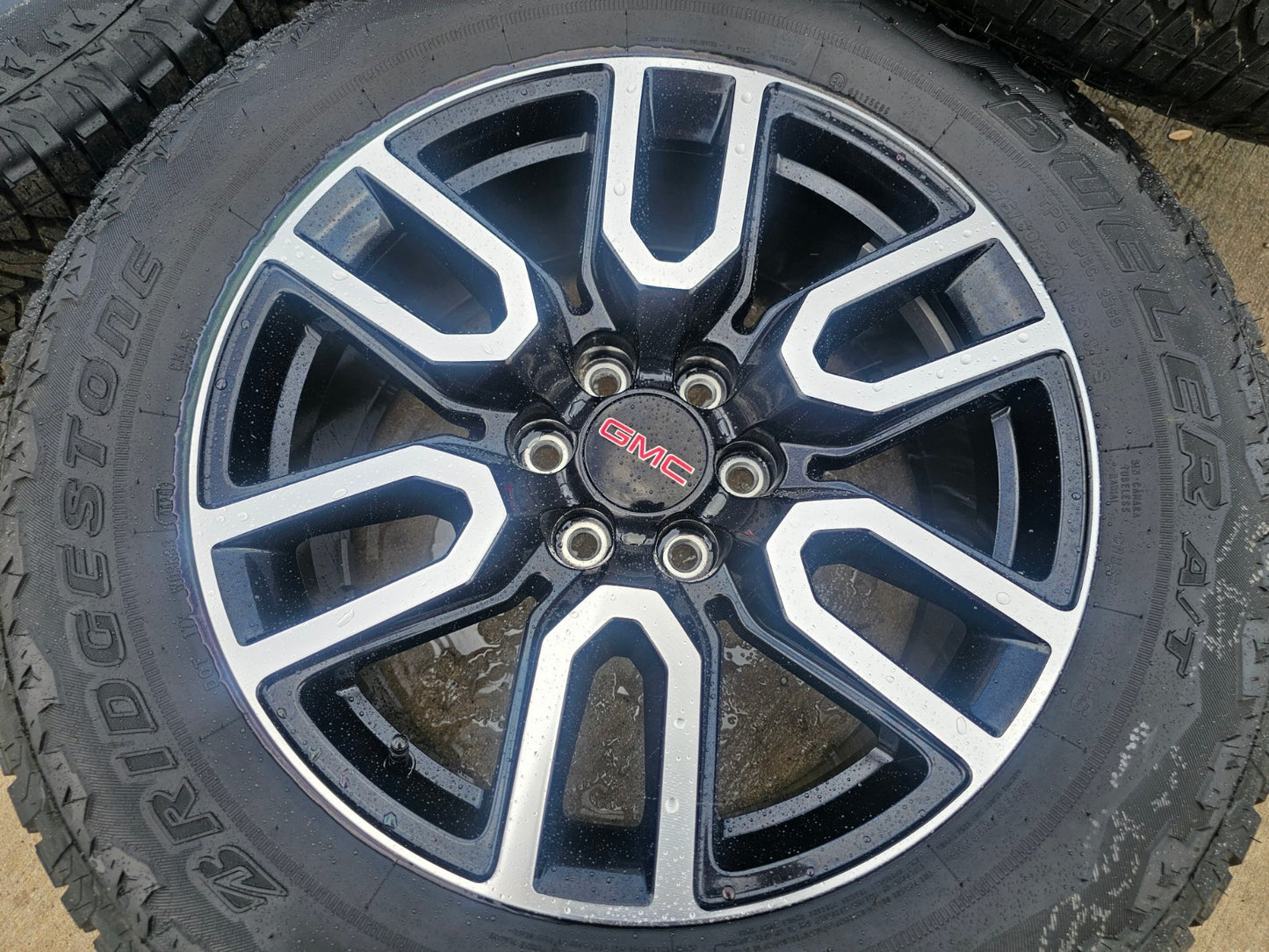 20" GMC Sierra Yukon AT4X Silverado OEM 5914 wheels rims BRIDGESTONE A/T SET NEW