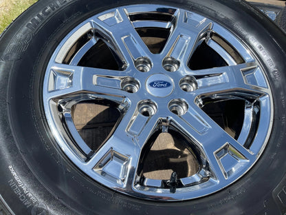 18" Ford F-150 Expedition OEM chrome rims wheels tires MICHELIN