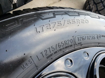20" Ford F-250 F-350 OEM black TREMOR wheels rims 10299 10484 A/T2 tires NEW