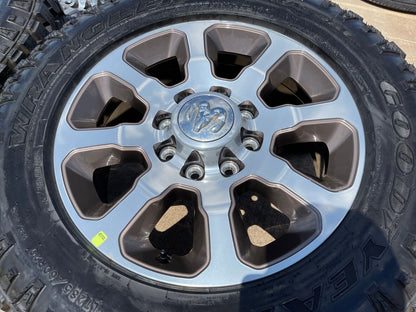 20" Dodge Ram 2500 3500 LARAMIE OEM 2698 wheels rims TAN SET DURATRAC A/T NEW