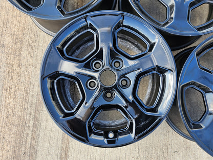 17" Jeep Wrangler Gladiator Rubicon OEM 9236 wheels rims 2021 2022 2023 2024 NEW