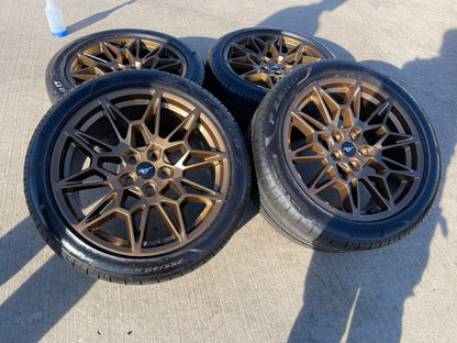 19" Ford Mustang GT Track Pack OEM 10600 10603 Bronze wheels rims 2025 2026 NEW