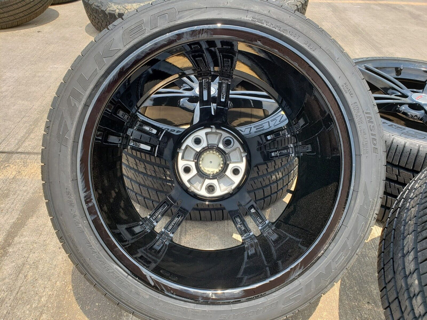 18" + 19" Chevy Corvette OEM black wheels rims 5338 5343 2007 2008 2009 2010 NEW