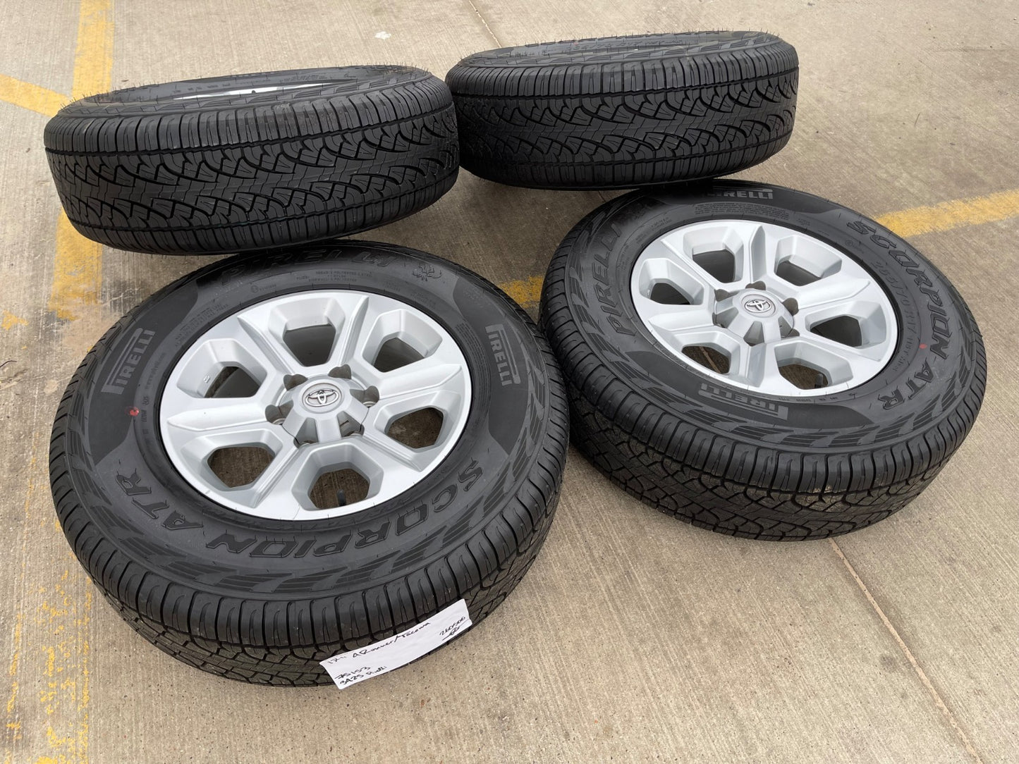 17" 4Runner Toyota Tacoma OEM wheels rims 75153 FJ PIRELLI A/TR NEW