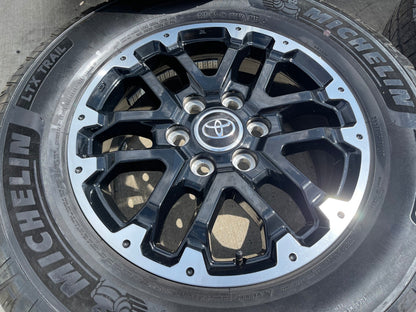 18" Toyota Tundra TRD OEM black wheels rims 75273 Sequoia SET MICHELIN