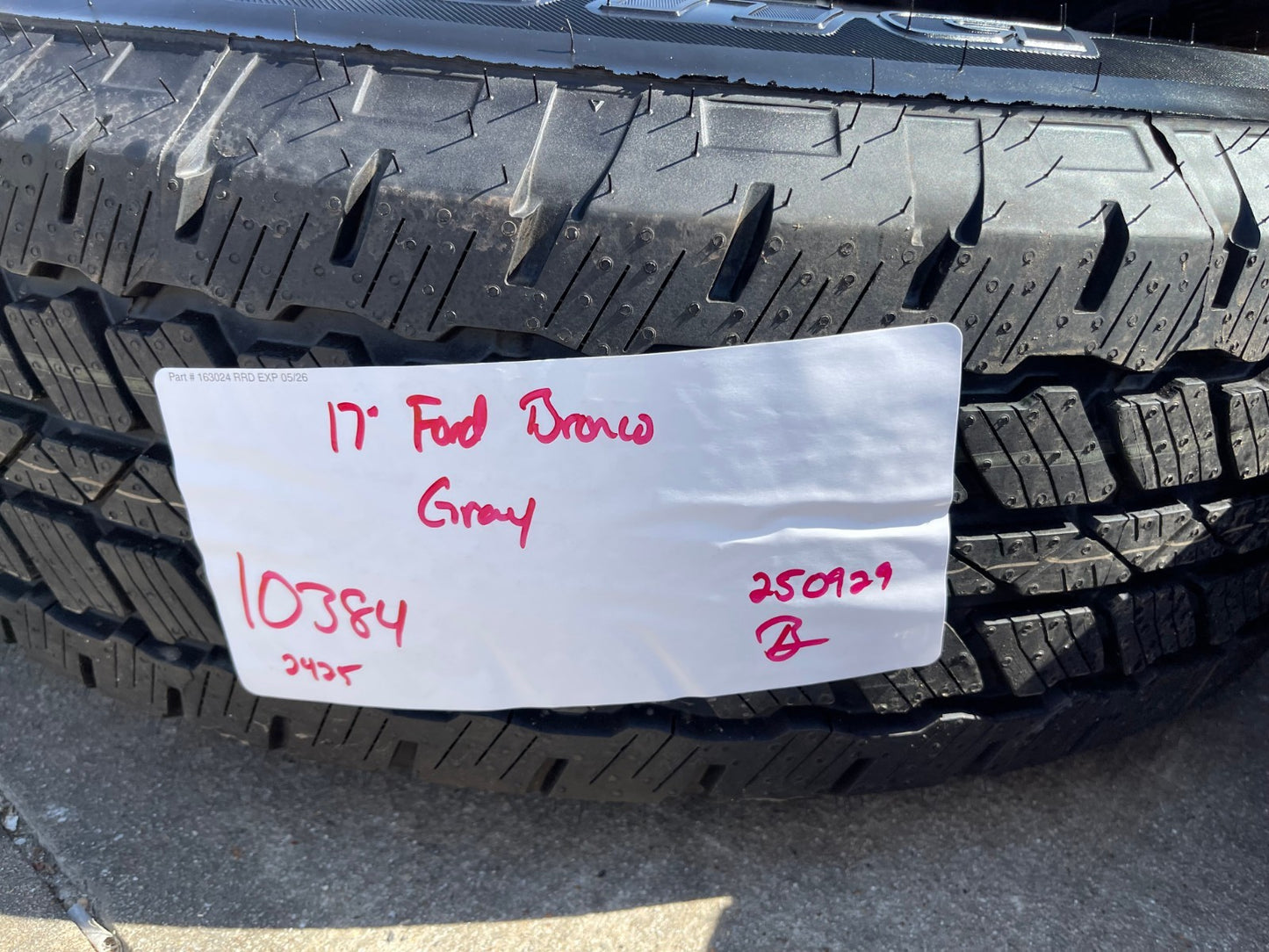 17" Ford Bronco HERITAGE wheels rims OEM tires NEW 10384 NEW
