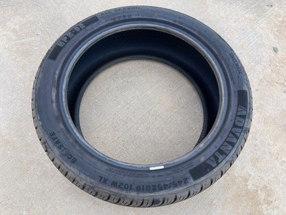 (1) 245/45/19 Advanta HPZ-02 tire 245/45R19 102W XL
