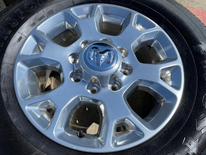 18" Ram 2500 3500 Laramie Power Wagon OEM wheels rims 2693 tires FIRESTONE H/T2