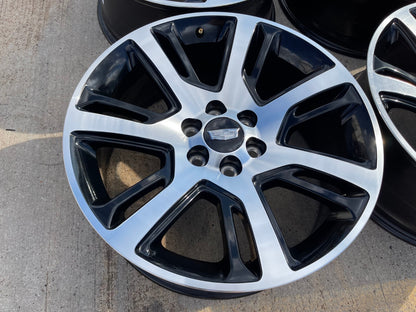 22" Cadillac Escalade Platinum OEM 4738 black wheels rims NEW
