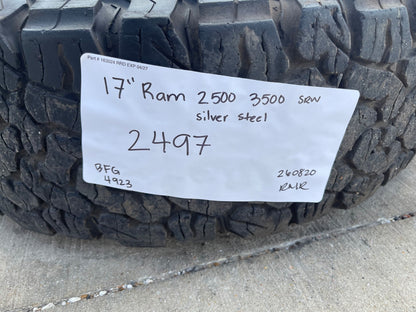 17" Ram 2500 3500 Laramie Power Wagon OEM 2497 wheels rims BFG KO2 A/T