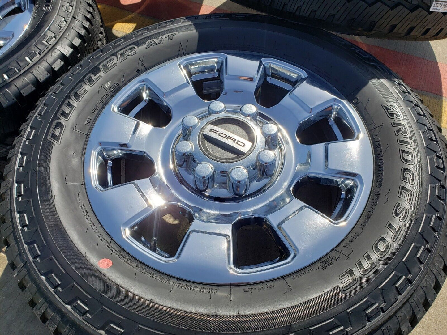 20" Ford F-250 F-350 OEM chrome Lariat wheels rims 10295 tires 2023 2024 NEW