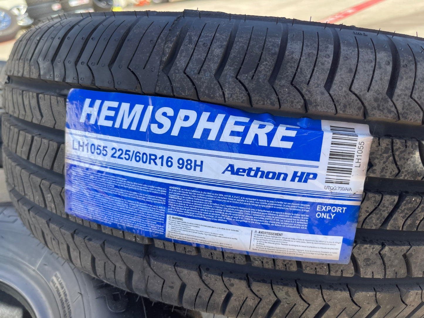 (4) 225/60/16 Hemisphere Aethon H/P tires SET 98H M+S 225/60r18 NEW