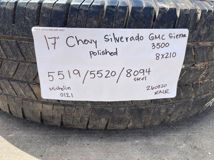 17" Chevy Silverado GMC Sierra 3500 Dually rims wheels SET OEM 5519 5520 8094
