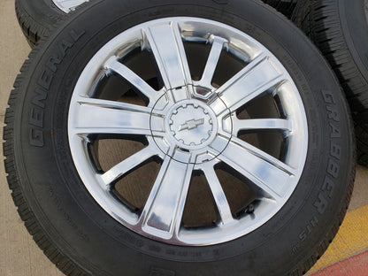 20" Chevy Silverado Tahoe OEM wheels rims 5653 CHROME tires