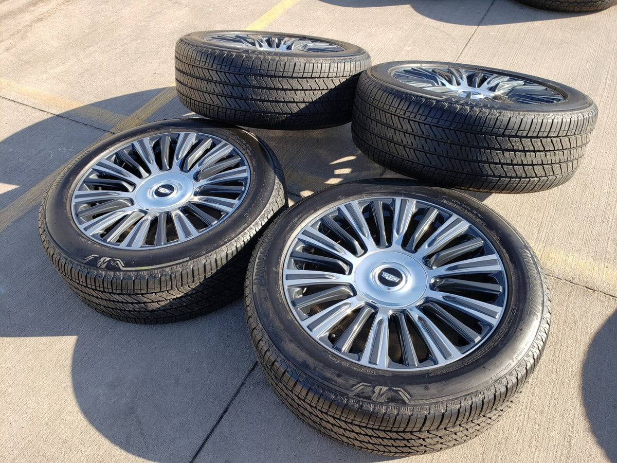 22" Cadillac Escalade Platinum OEM 4876 95167 wheels rims SET BRIDGESTONE