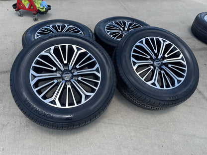 20" Nissan Titan PRO-4X Armada OEM wheels rims tires black 2025 2026 2027 NEW