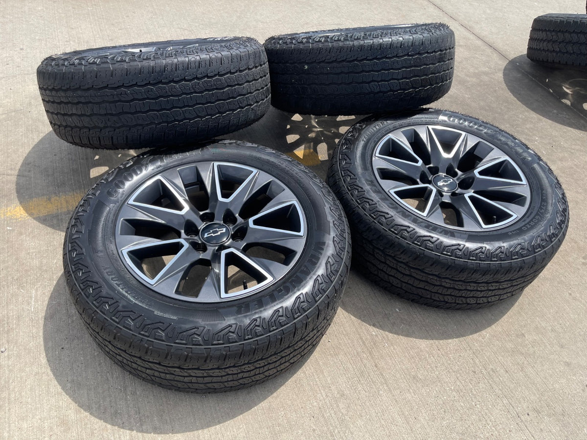 20" Chevy Tahoe Silverado OEM 5919 wheels rims GMC Yukon tires GOODYEAR