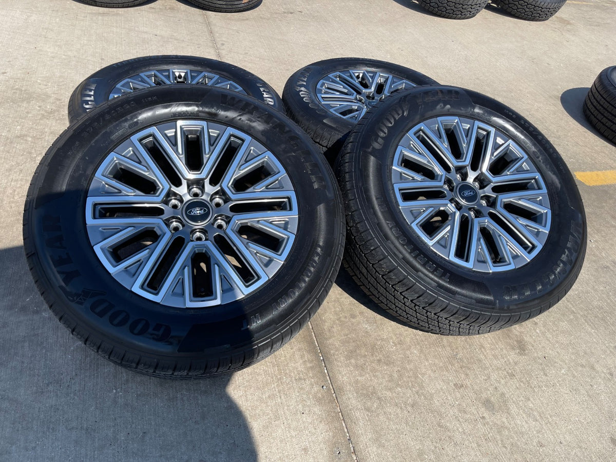 20" Ford F-150 LARIAT OEM rims wheels Expedition SET GOODYEAR 2027 NEW
