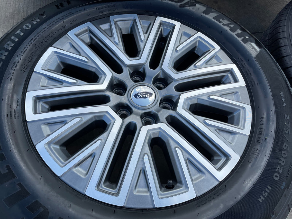 20" Ford F-150 LARIAT OEM rims wheels Expedition SET GOODYEAR 2027 NEW